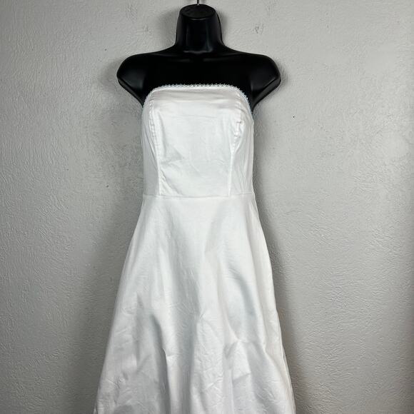 Tempo Paris Strapless Spring Midi Dress White - XS - Picture 2 of 7